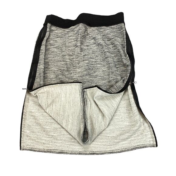 Leifsdottir Pencil Skirt Womens Medium Gray Side Zipper Elastic Waist Pull On - Picture 10 of 12